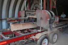 Ken Jackson operating the Sawmill